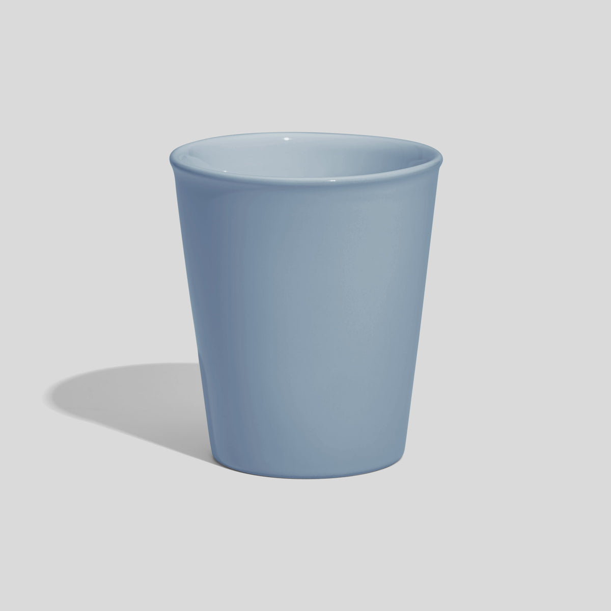 Konischer Keramikbecher 280 ml ohne Henkel – Hellblau