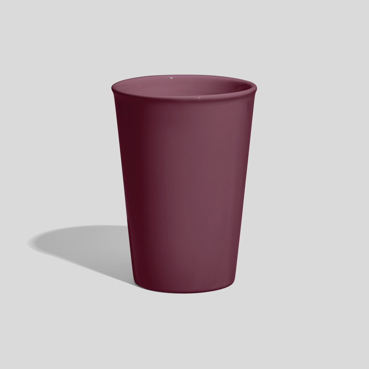 Konischer Keramikbecher 380 ml ohne Henkel – Mauve