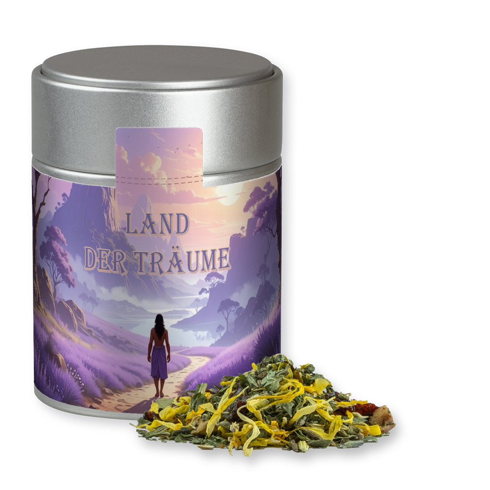 Kräutertee in der Metalldose Midi silber – Kräutertee Lavendel, ca. 30 g