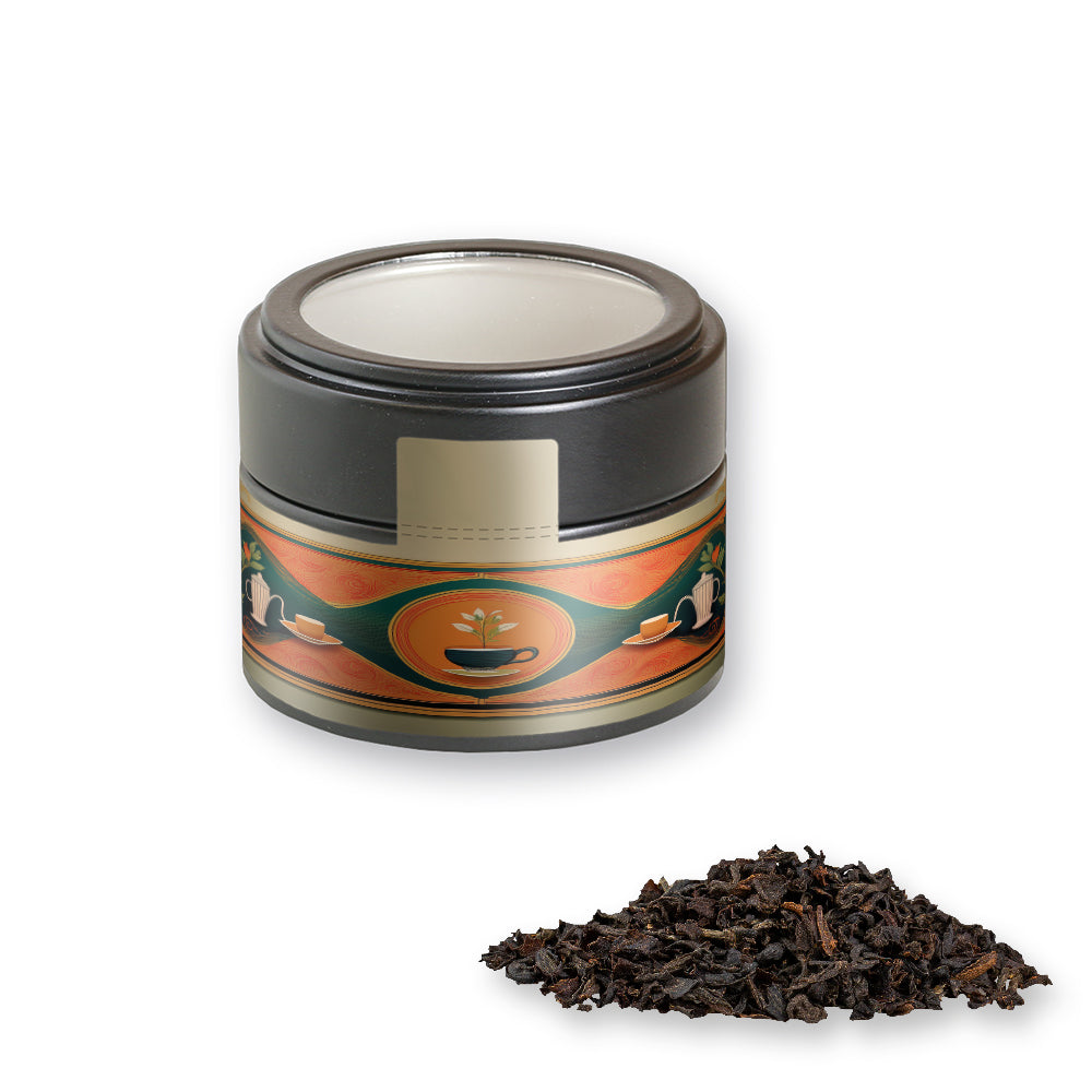 Kräutertee in der schwarzen Metalldose Mini – Schwarztee, ca. 25 g