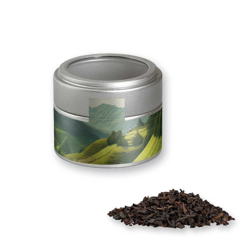 Kräutertee in der silbernen Metalldose Mini – Schwarztee, ca. 25 g