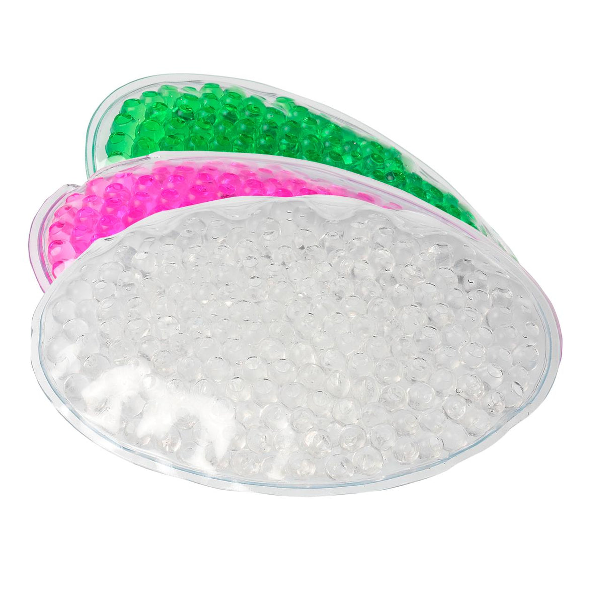 Kühl-/Wärmekissen „Bead“ oval – Transparent