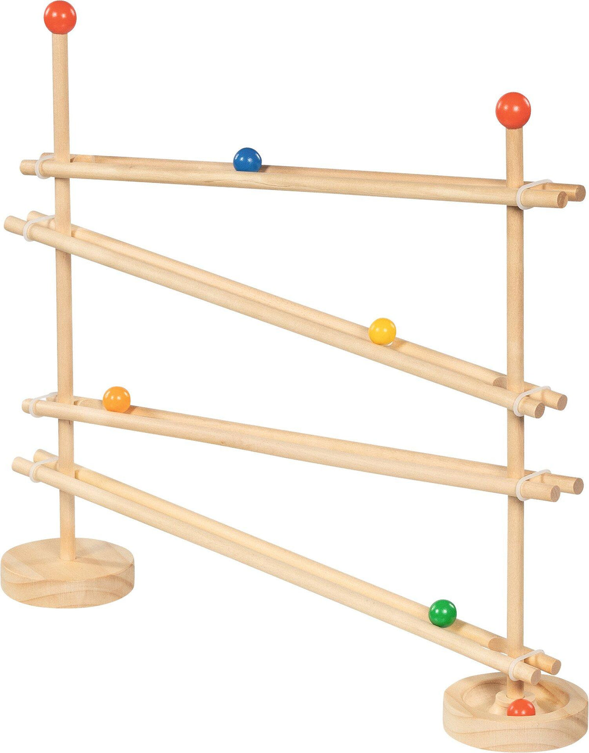 Kugelbahn FlexiTrack aus Holzstäben zum Aufbauen – Dritte Ansicht