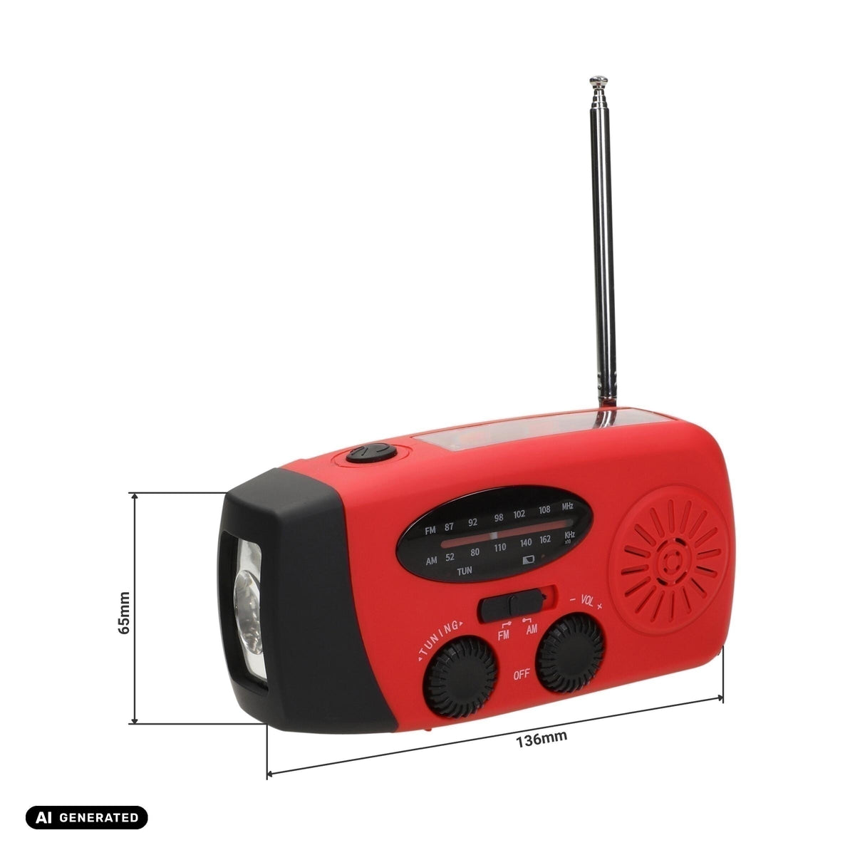 Kurbelradio mit Taschenlampe „Volt“