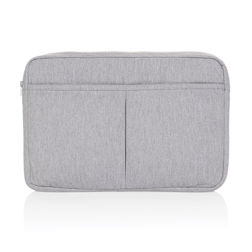 Laluka AWARE™ 15,6" Laptoptasche aus recycelter Baumwolle – grau