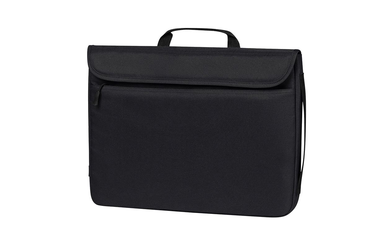Laptopmappe mit Klettdeckel und Vortasche