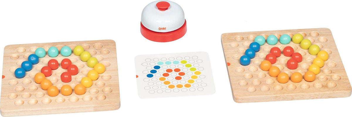 Legespiel Farbenfroh mit Kugeln, Buzzer und 103 Teilen – Ansicht
