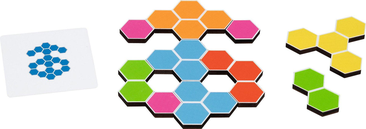 Legespiel Schildkröte Rosy mit Sechsecken und Vorlagen – Weitere Detailansicht