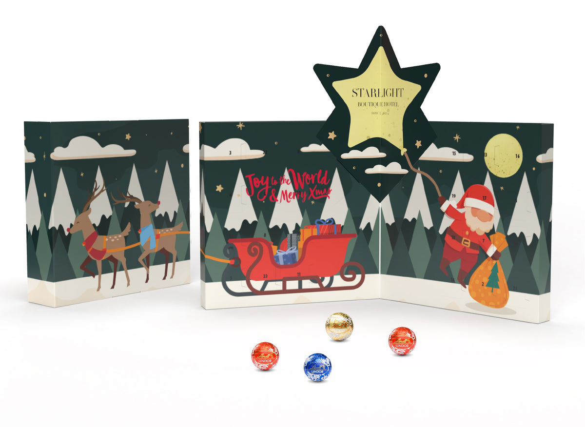 Lindt Adventskalender "Buch" Pop Up