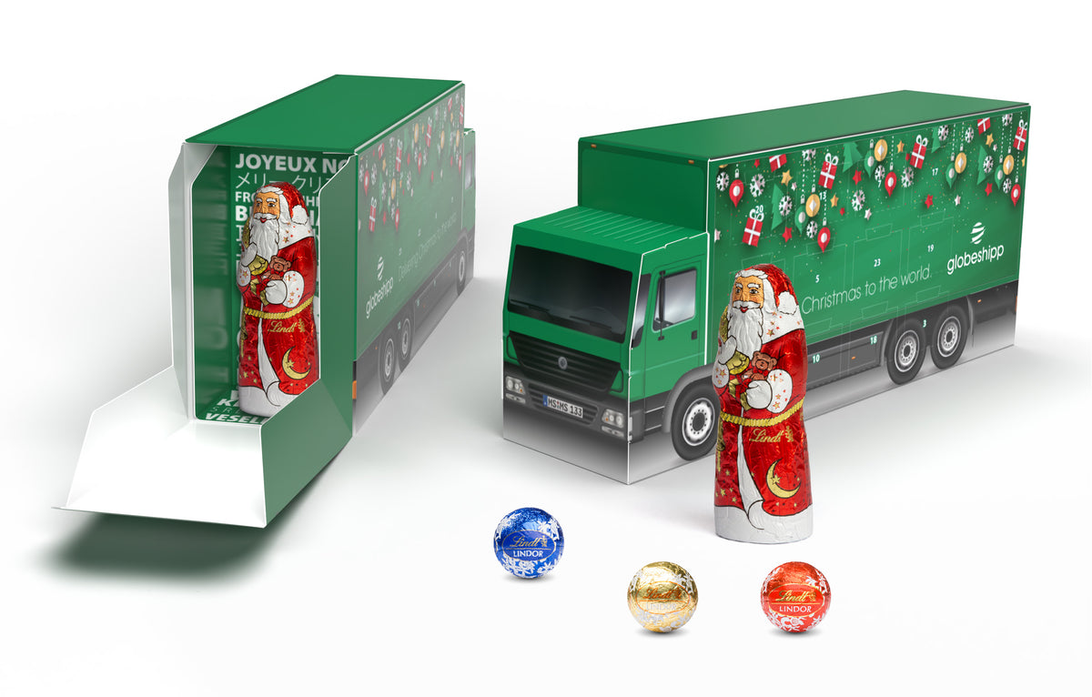 Lindt Lindor Adventskalender LKW, zweite Ansicht