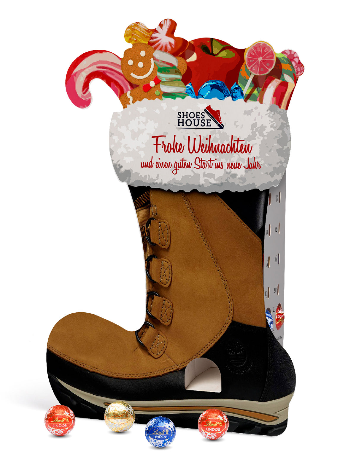 Lindt Lindor Adventsspender "Stiefel"