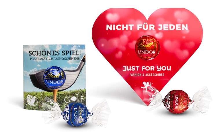 Klemmkartonage in Herz und Quadratform