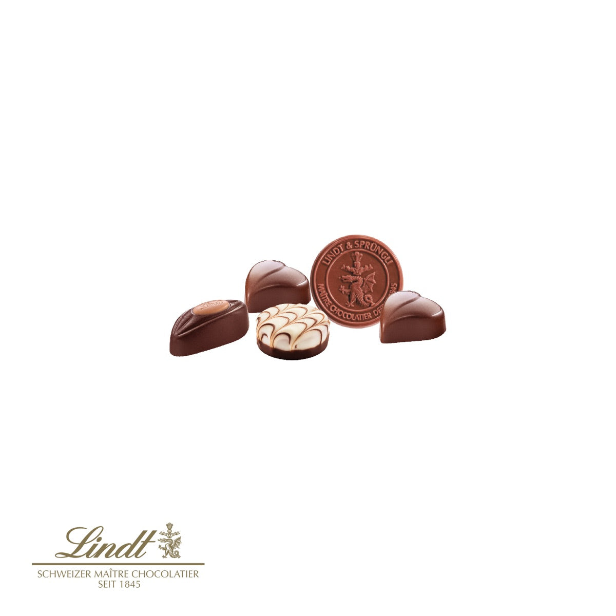 Schuber geöffnet mit Pralinés Classic von Lindt