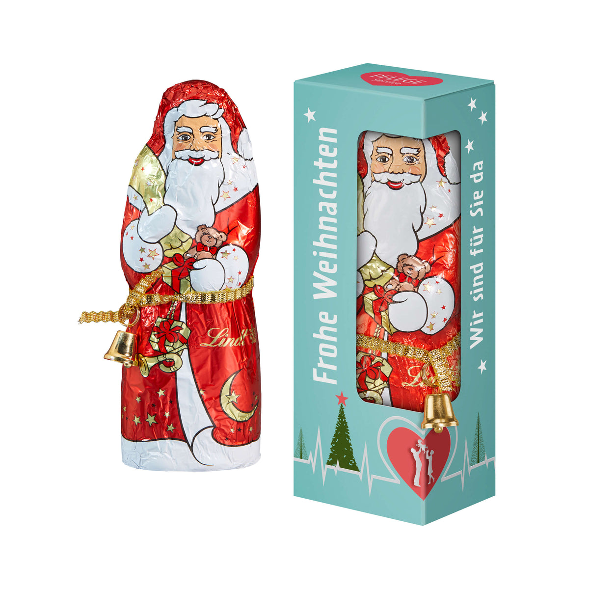 Lindt Weihnachtsmann 70 g in Werbebox mit Sichtfenster
