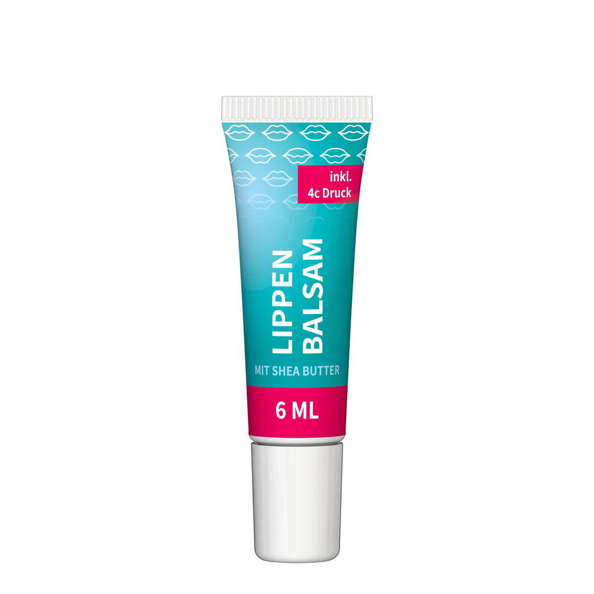 Lippenbalsam 6 ml Tube mit Applikator vollflächig bedruckt