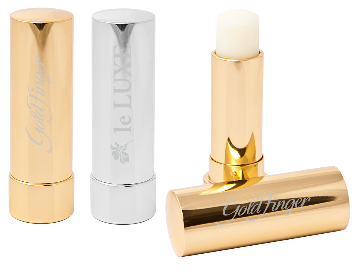 Lippenpflegestift im Metallgehäuse mit Logo Gravur