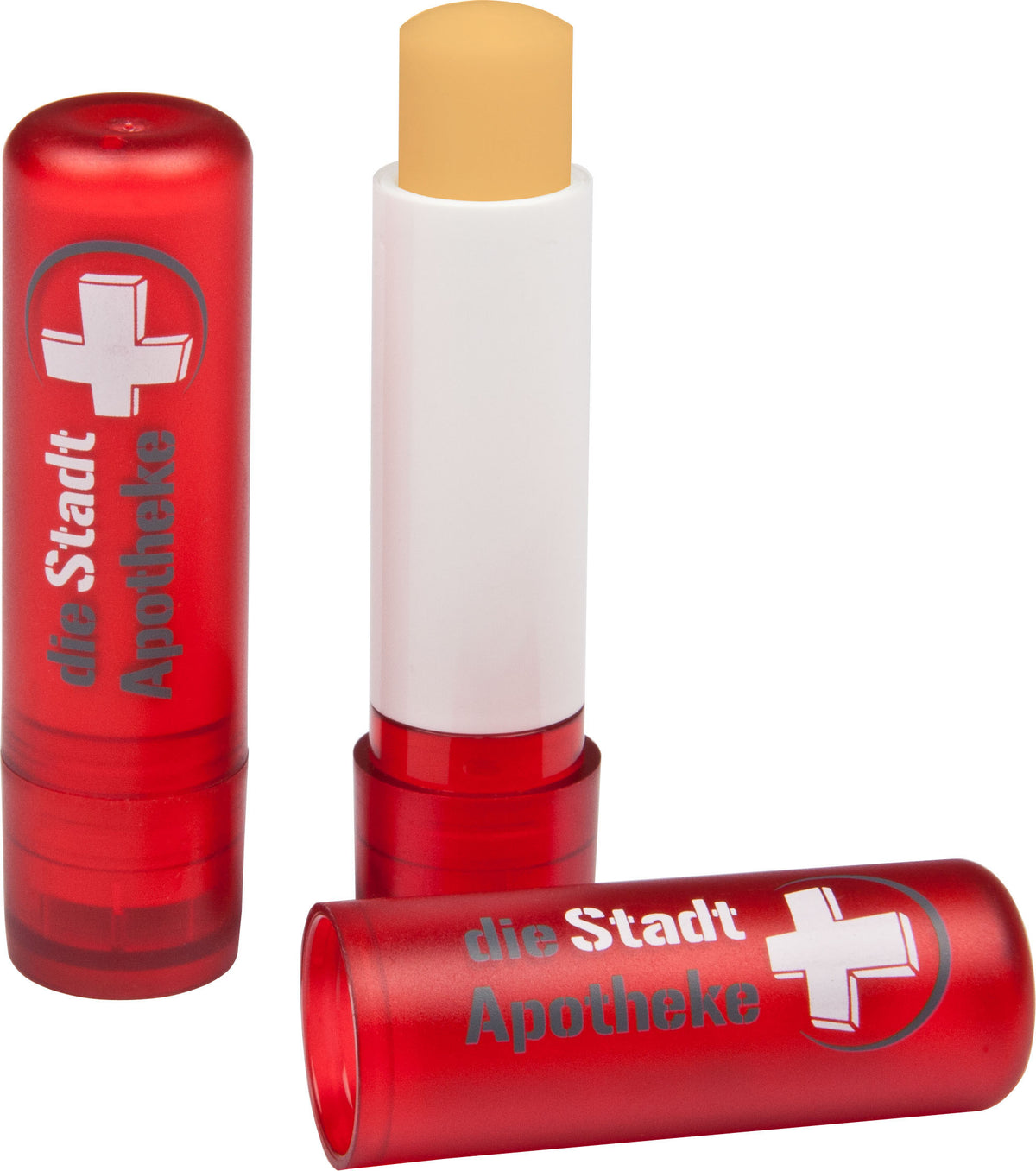 Lippenpflegestift mit Fairtrade Zutaten und Logo – Rot