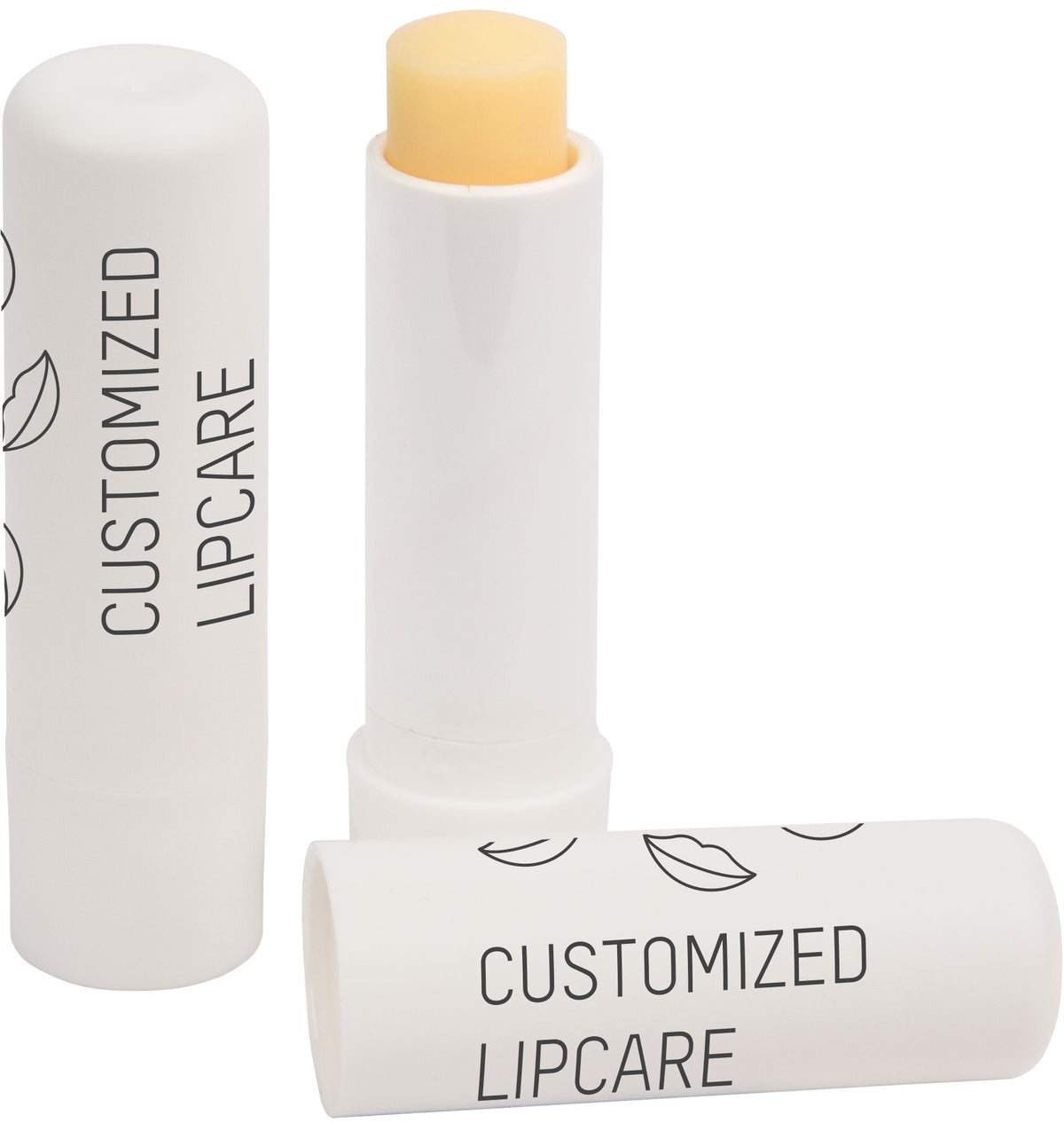 Lippenpflegestift mit Fairtrade Zutaten und Logo – Weiß