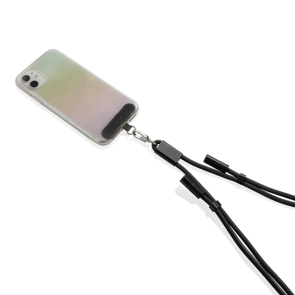 LoopAmp verstellbares 160cm 60W Telefonkabel aus RCS rPET