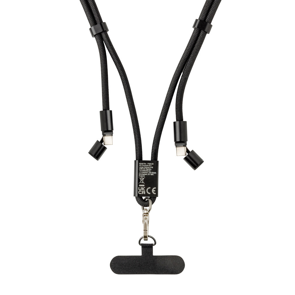 LoopAmp verstellbares 160cm 60W Telefonkabel aus RCS rPET