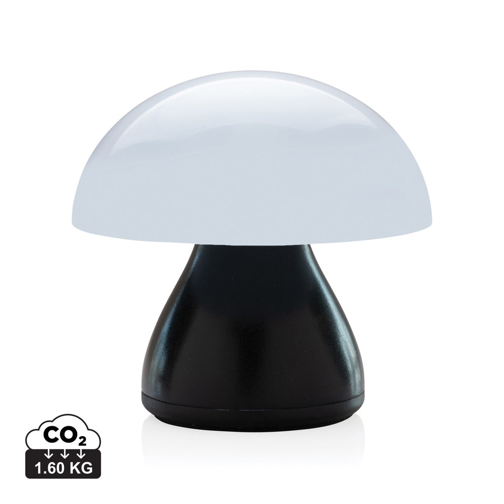 Luming wiederaufladbare USB-Tischlampe aus RCS Kunststoff – schwarz