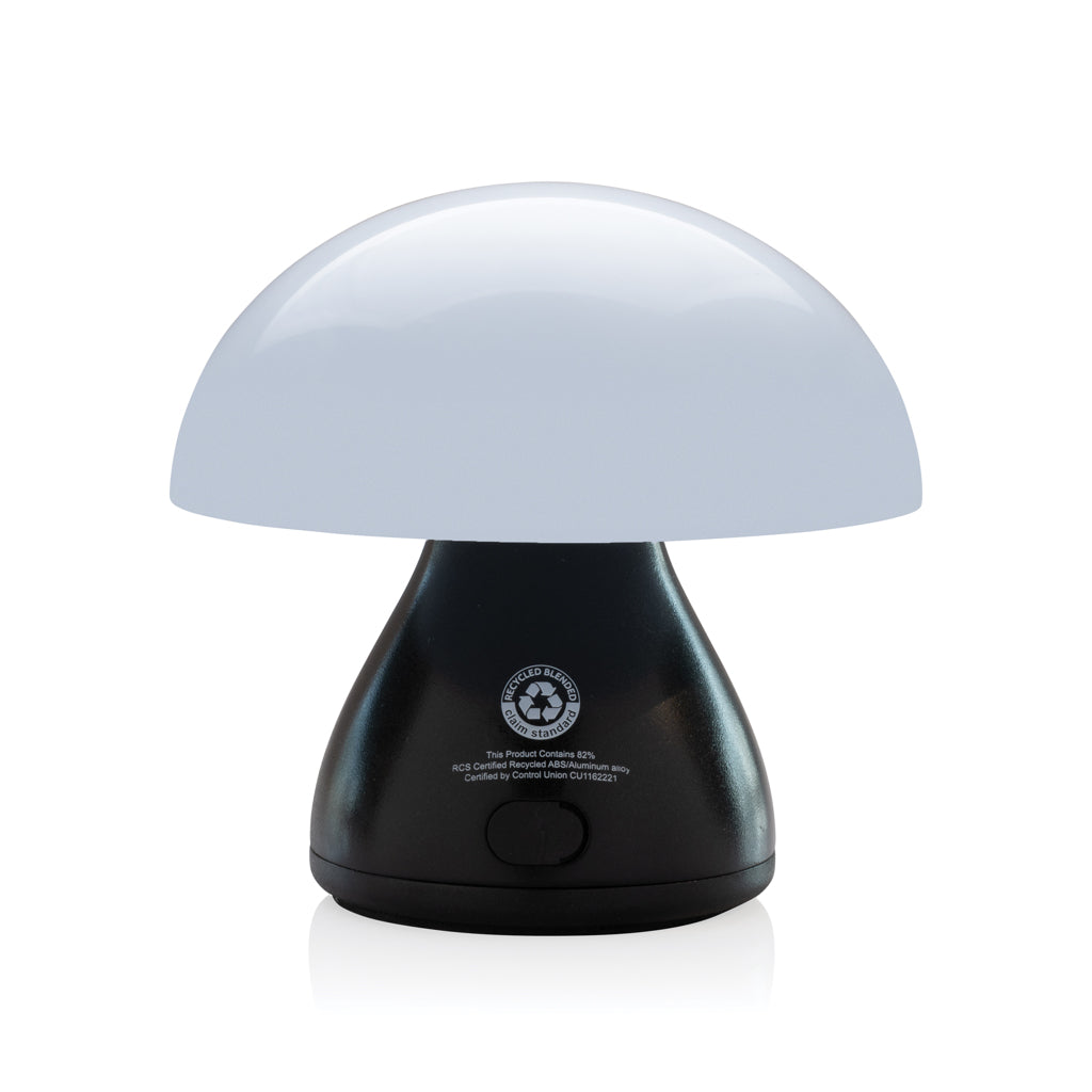 Luming wiederaufladbare USB-Tischlampe aus RCS Kunststoff – schwarz