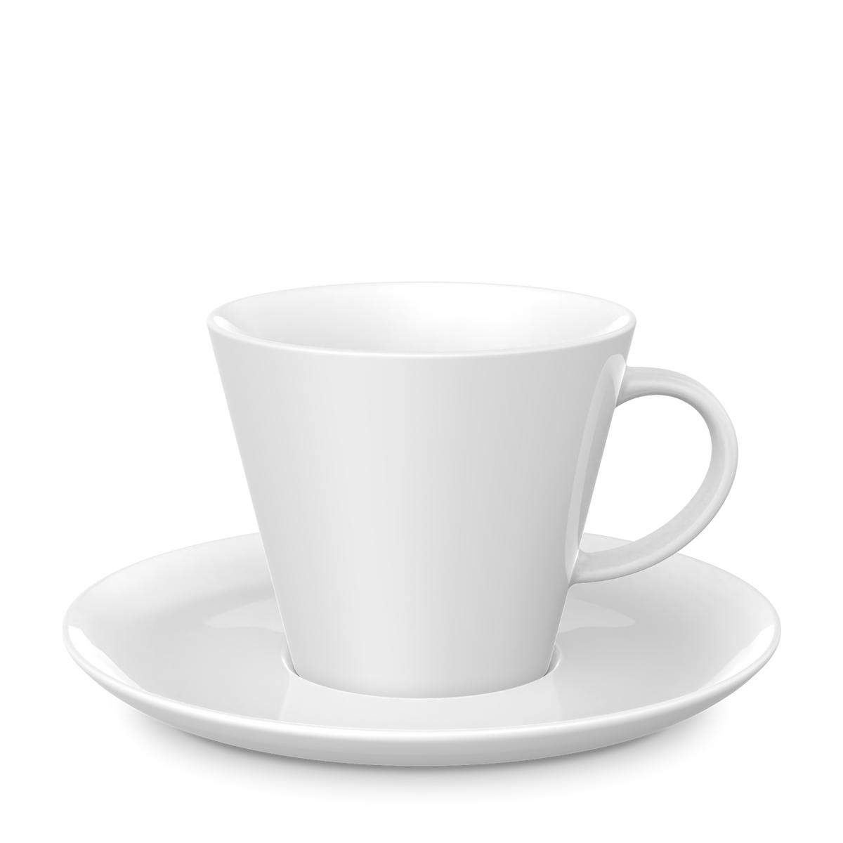 Mahlwerck Büro Tasse Tom mit Untertasse 270 ml – Weiß