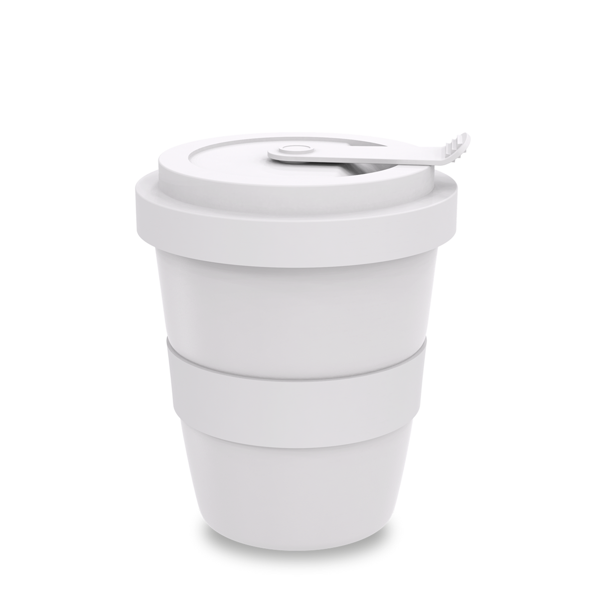 Mahlwerck Coffee2Go Becher small mit Deckel 320 ml – Weiß