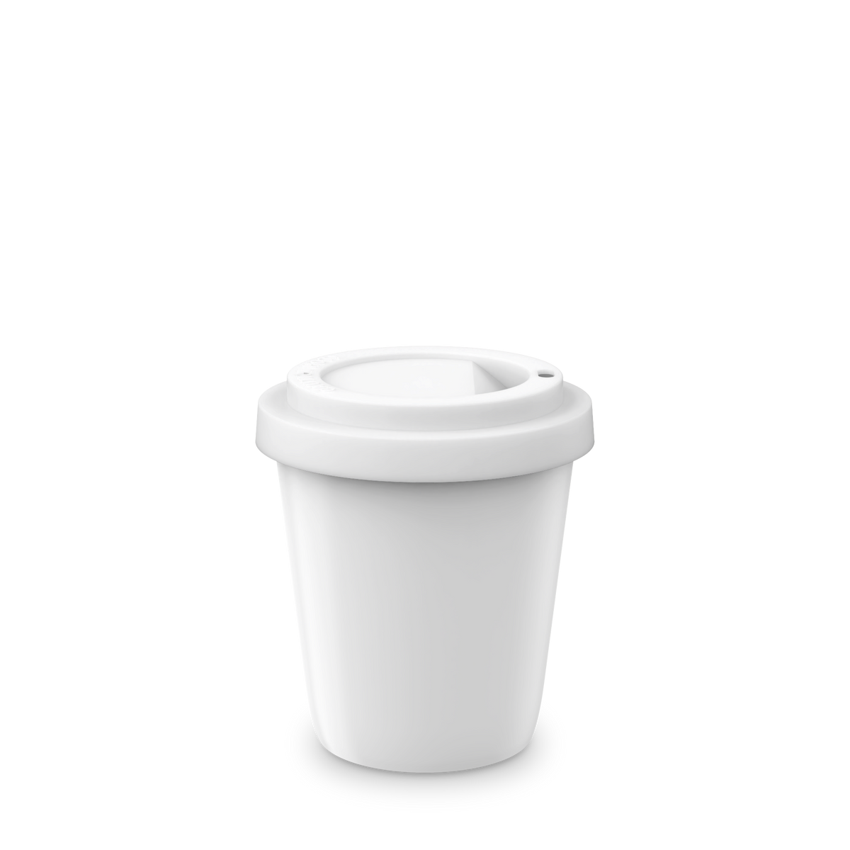 Mahlwerck Espresso2Go Becher mit Deckel 150 ml – Weiß
