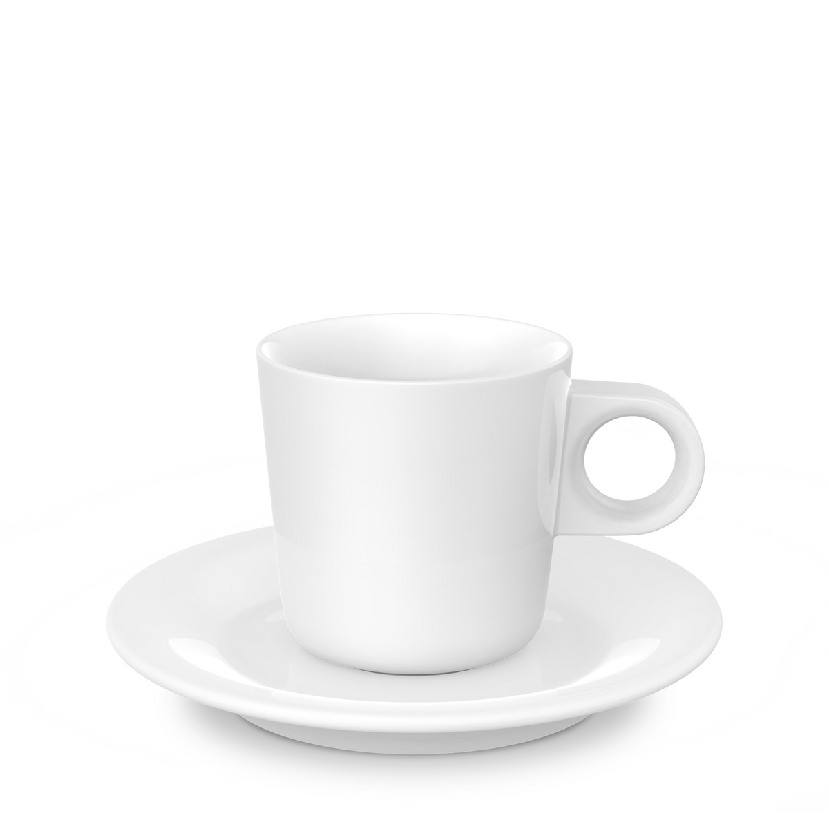 Mahlwerck Kaffeetasse Joonas mit Untertasse 150 ml – Weiß