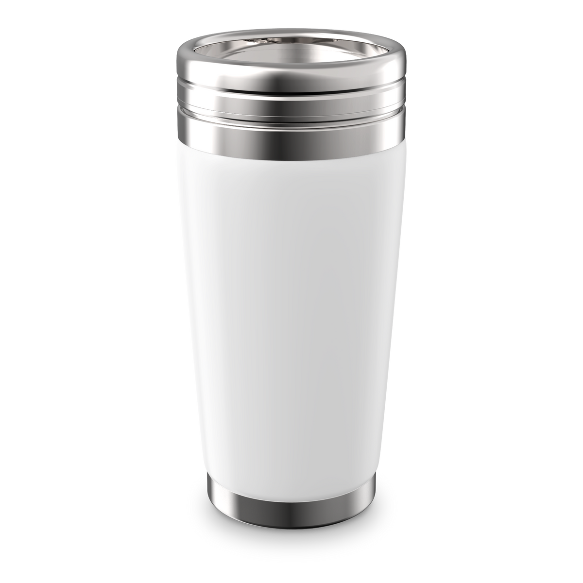 Mahlwerck SteelMug Becher mit Schraubdeckel 440 ml – Weiß