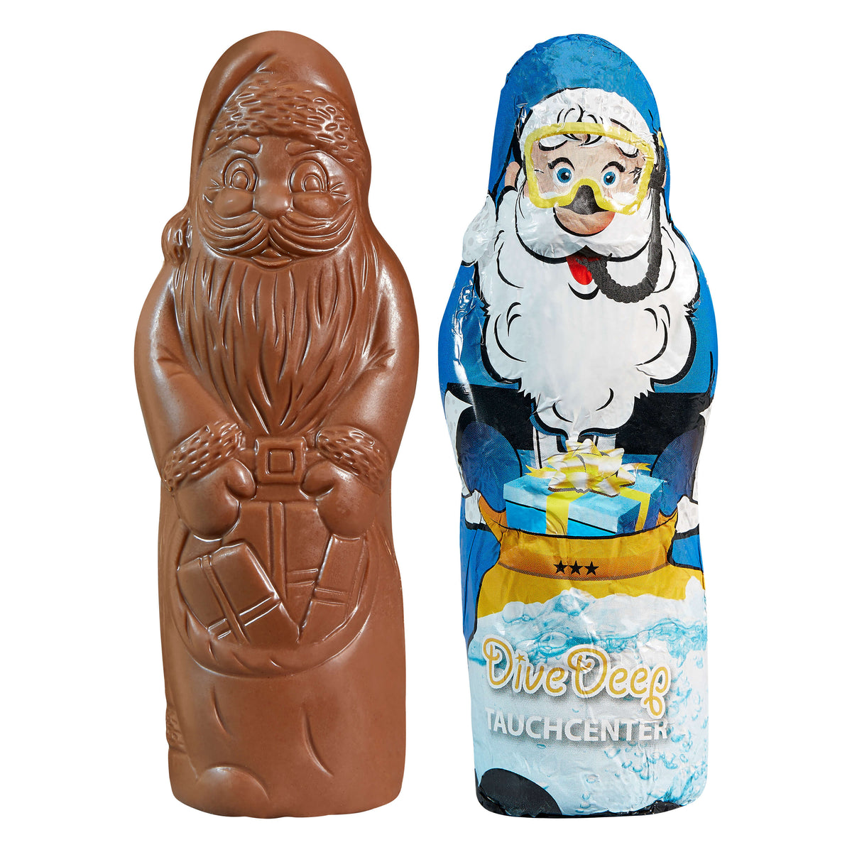 MAXI Schoko Weihnachtsmann, 40 g, in Alufolie mit Logo