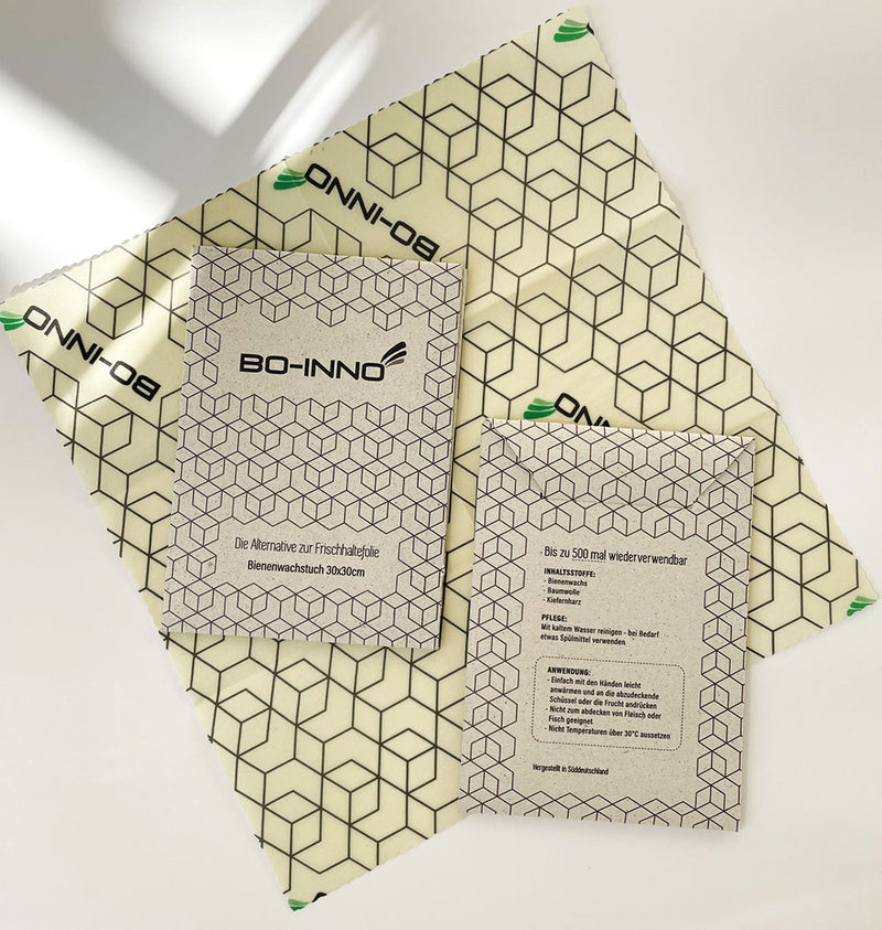 Bienenwachstuch mit Logo für BO INNO