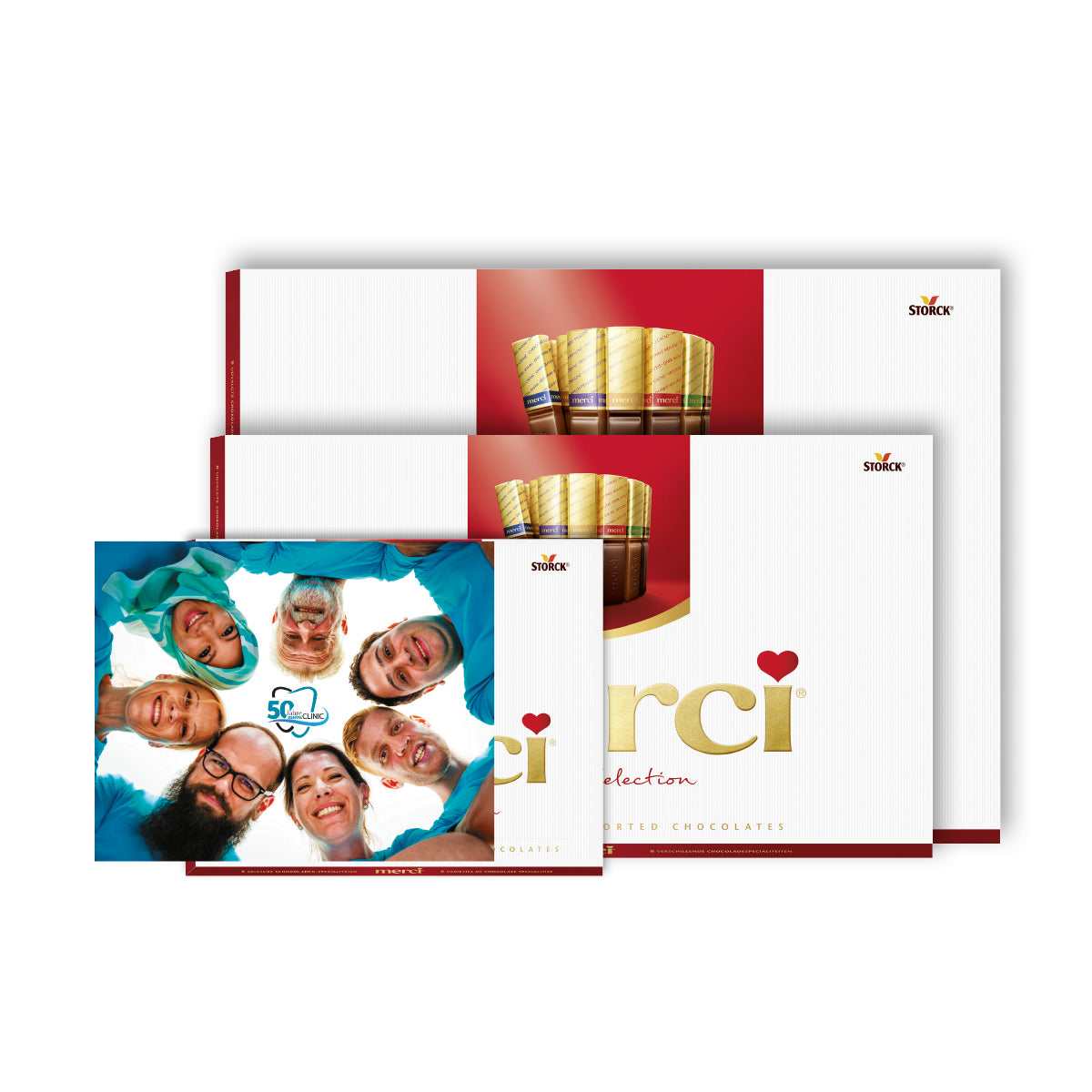 merci Finest Selection 250 g in bedruckter Kartonage mit Einsteckkarte
