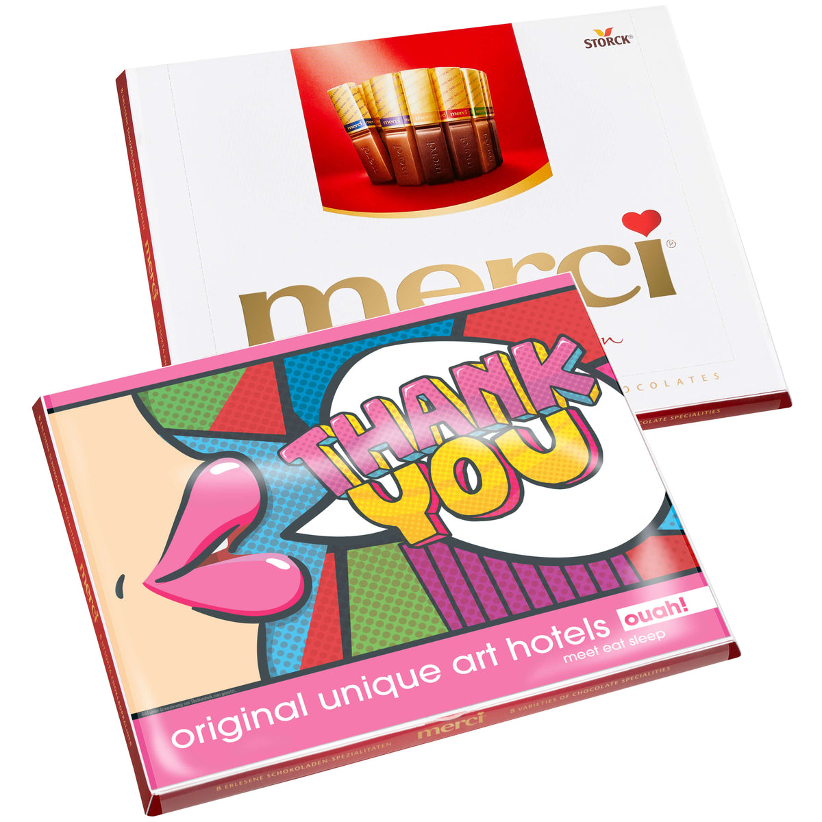 merci Finest Selection 250 g mit bedrucktem Einschiebecover