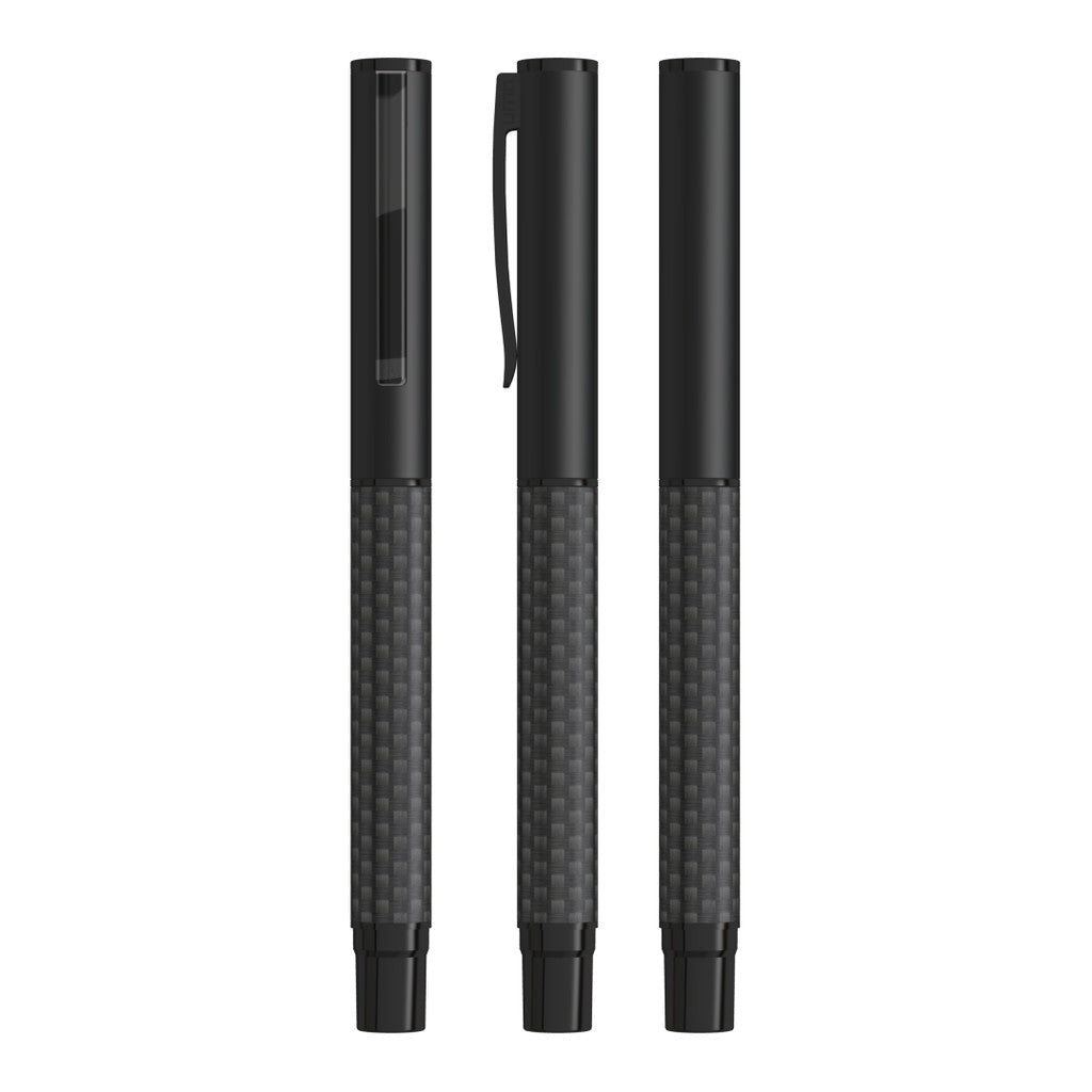 Metall Rollerball mit Carbonschaft matt – Schwarz