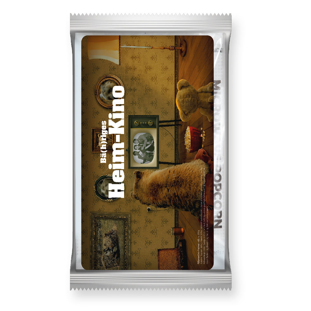 Mikrowellenpopcorn in transparenter Folie – Mikrowellen Popcorn süß, ca. 100 g