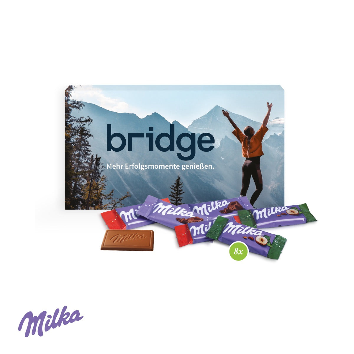 Milka Schokotäfelchen in Präsentbox