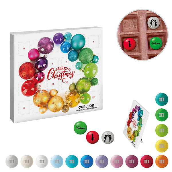 Mini Adventskalender mit personalisierten M&M’S Schokolinsen