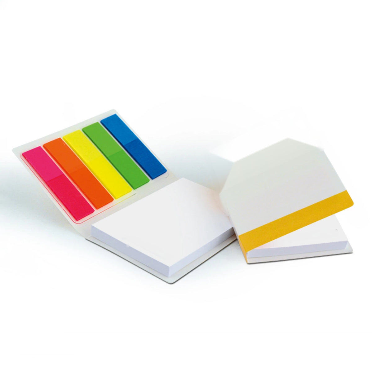 Mini Haftset 54 x 76 mm für die Hosentasche mit Logo – Kunststoffmarker