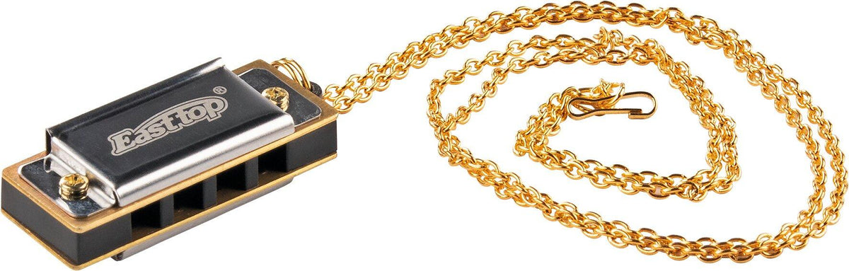 Mini Mundharmonika an Kette mit acht Tönen – Ansicht