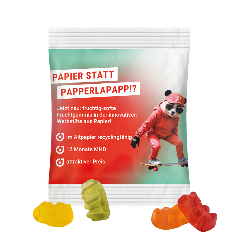 Minitüte 12 g Trolli Fruchtgummi Bärchen mit Logo