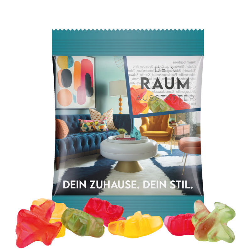 Minitüte 12 g Trolli Fruchtgummi Bärchen mit Logo