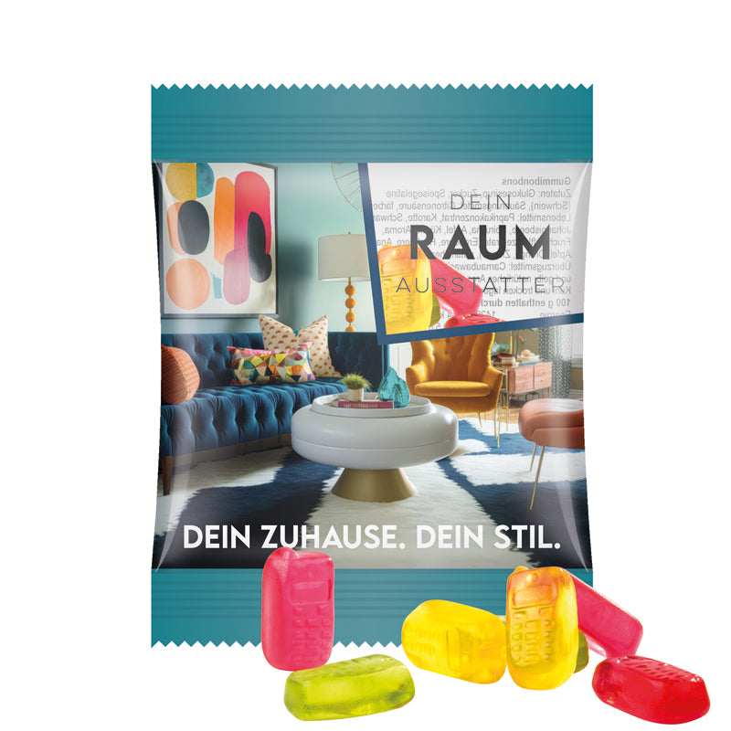 Minitüte 12 g Trolli Fruchtgummi Bärchen mit Logo