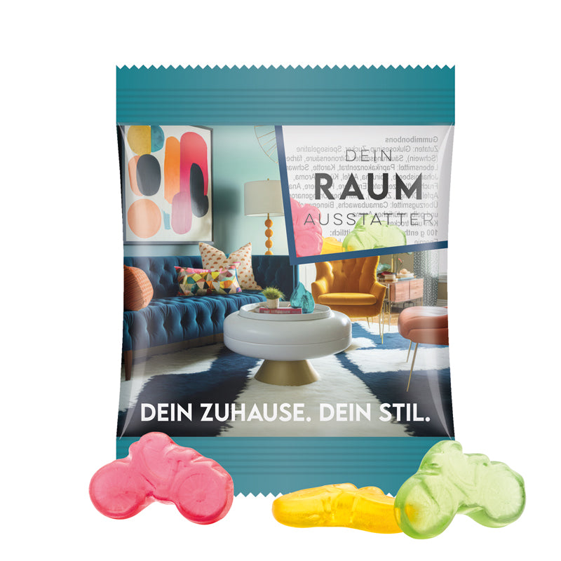 Minitüte 12 g Trolli Fruchtgummi Bärchen mit Logo