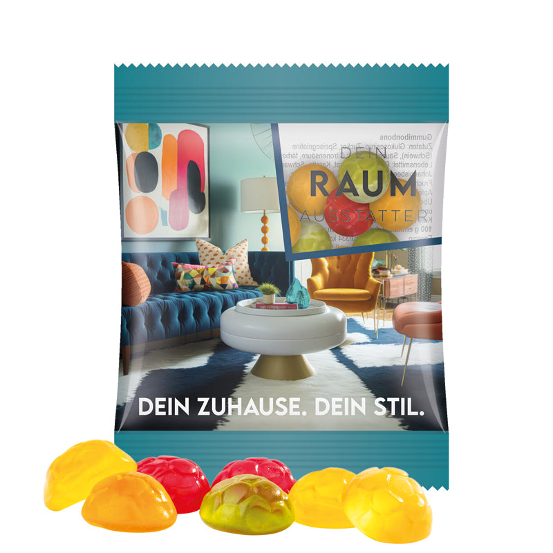 Minitüte 12 g Trolli Fruchtgummi Bärchen mit Logo