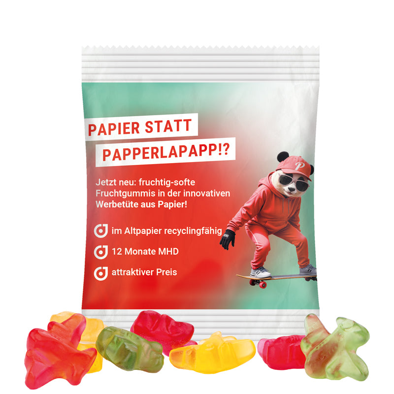 Minitüte 12 g Trolli Fruchtgummi Bärchen mit Logo
