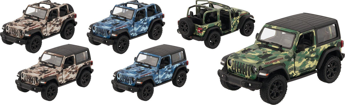 Modell des Jeep Wrangler in Tarnfarben aus Spritzguss