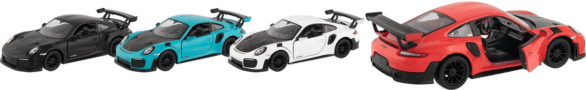 Modell des Porsche 911 GT2 RS mit Rückzugmotor, 1:36