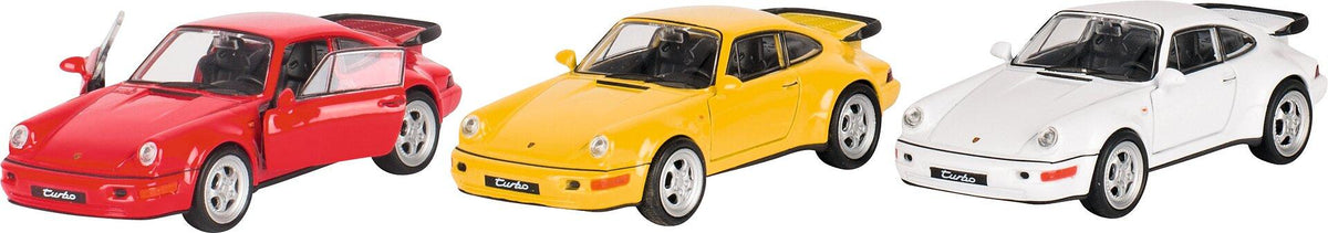 Modell des Porsche 911 Turbo aus Spritzguss, 1:37